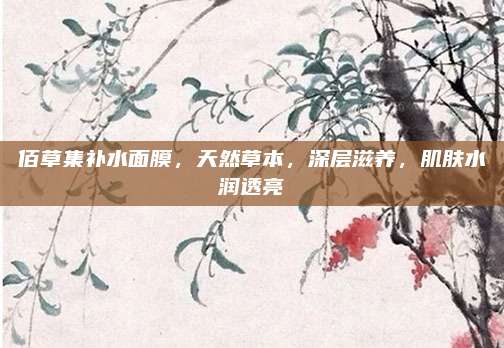 佰草集补水面膜，天然草本，深层滋养，肌肤水润透亮