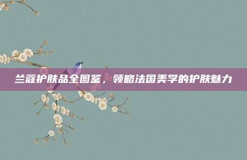 兰蔻护肤品全图鉴，领略法国美学的护肤魅力