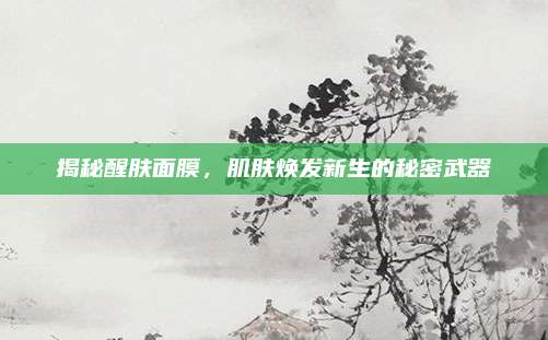 揭秘醒肤面膜，肌肤焕发新生的秘密武器