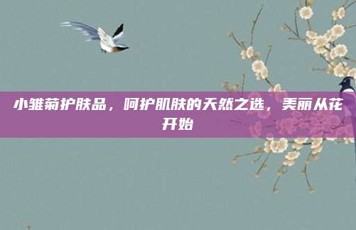 小雏菊护肤品，呵护肌肤的天然之选，美丽从花开始