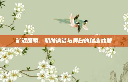 矿泥面膜,肌肤清洁与美白的秘密武器