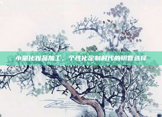 小量化妆品加工，个性化定制时代的明智选择