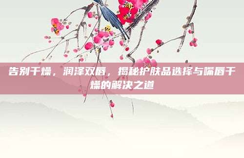 告别干燥，润泽双唇，揭秘护肤品选择与嘴唇干燥的解决之道