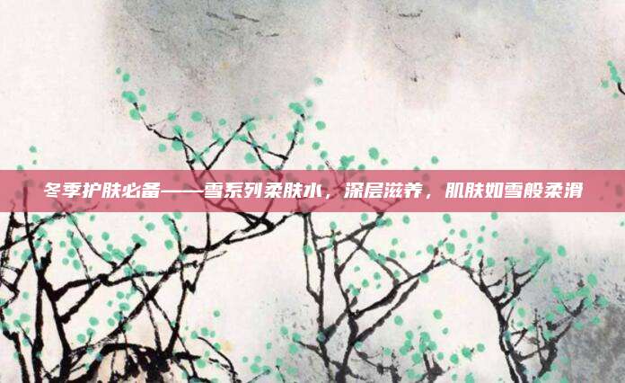 冬季护肤必备——雪系列柔肤水,深层滋养,肌肤如雪般柔滑