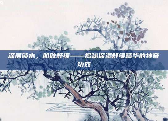 深层锁水,肌肤舒缓——揭秘保湿舒缓精华的神奇功效
