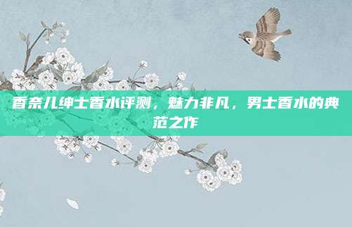 香奈儿绅士香水评测，魅力非凡，男士香水的典范之作