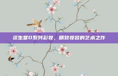 资生堂D系列彩妆,精致妆容的艺术之作