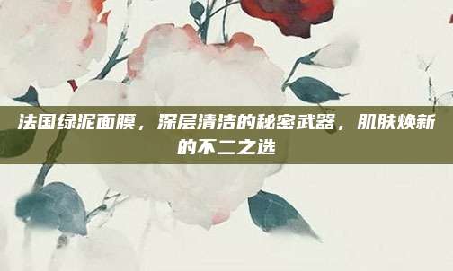 法国绿泥面膜，深层清洁的秘密武器，肌肤焕新的不二之选