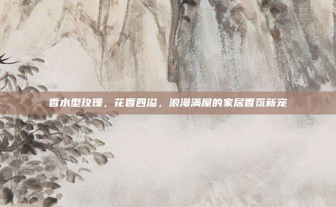 香水型玫瑰,花香四溢,浪漫满屋的家居香氛新宠