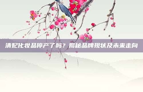 清妃化妆品停产了吗?揭秘品牌现状及未来走向