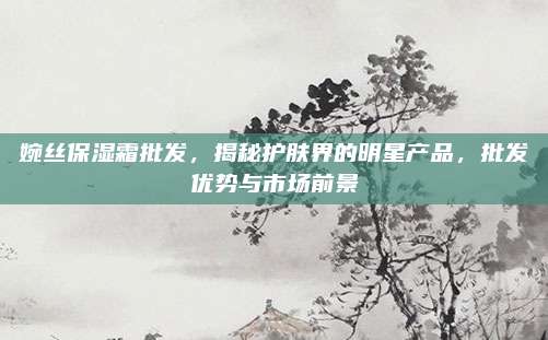 婉丝保湿霜批发,揭秘护肤界的明星产品,批发优势与市场前景