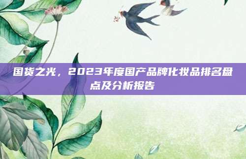 国货之光,2023年度国产品牌化妆品排名盘点及分析报告