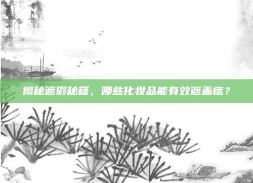 揭秘遮瑕秘籍,哪些化妆品能有效遮盖痣?