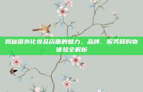 揭秘国外化妆品店面的魅力，品牌、服务和购物体验全解析