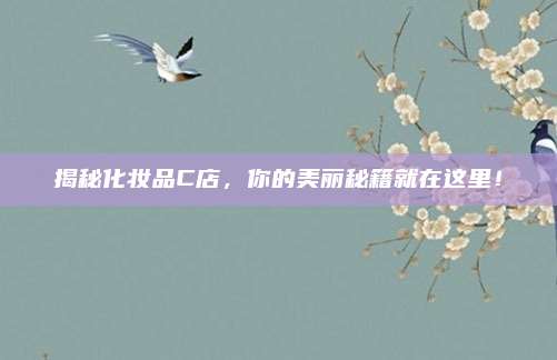 揭秘化妆品C店，你的美丽秘籍就在这里！