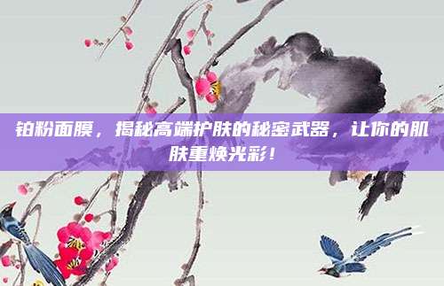 铂粉面膜,揭秘高端护肤的秘密武器,让你的肌肤重焕光彩!
