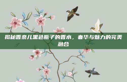 揭秘香奈儿黑色瓶子的香水,奢华与魅力的完美融合