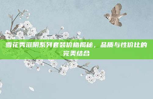 雪花秀滋阴系列套装价格揭秘，品质与性价比的完美结合