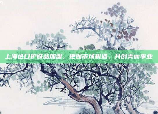 上海进口护肤品加盟,把握市场机遇,共创美丽事业