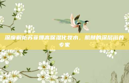 深度解析苏菲娜高保湿化妆水，肌肤的深层滋养专家