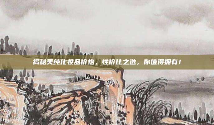 揭秘美纯化妆品价格，性价比之选，你值得拥有！