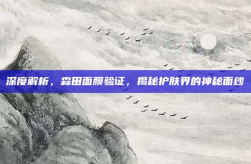 深度解析，森田面膜验证，揭秘护肤界的神秘面纱