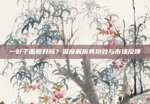 一叶子面膜好吗？深度解析其功效与市场反馈