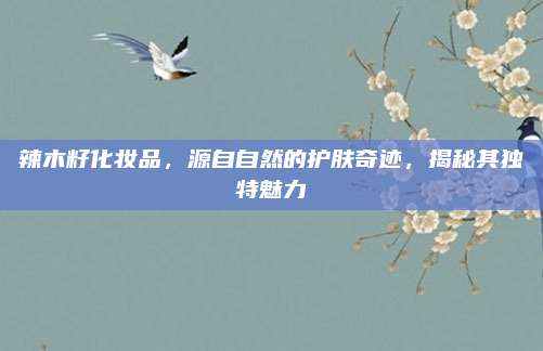 辣木籽化妆品，源自自然的护肤奇迹，揭秘其独特魅力