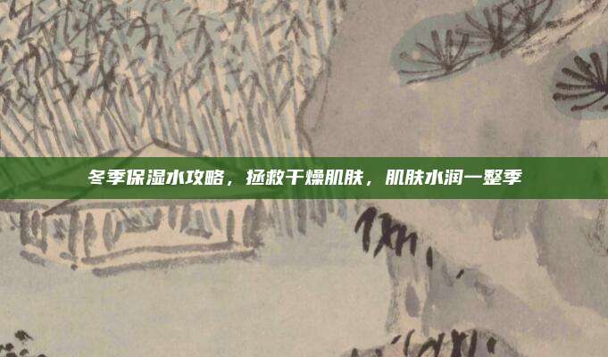冬季保湿水攻略，拯救干燥肌肤，肌肤水润一整季