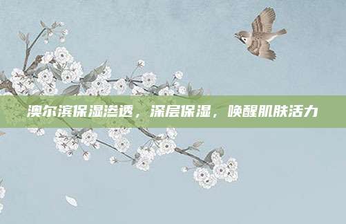 澳尔滨保湿渗透，深层保湿，唤醒肌肤活力