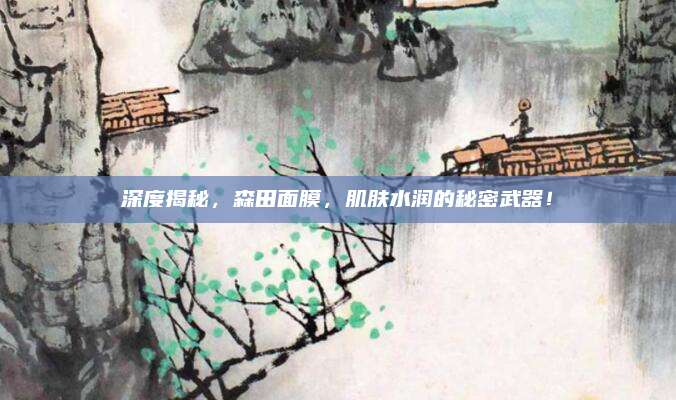 深度揭秘，森田面膜，肌肤水润的秘密武器！