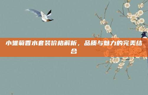 小雏菊香水套装价格解析，品质与魅力的完美结合