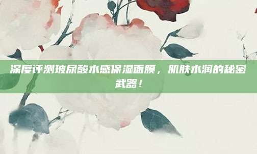 深度评测玻尿酸水感保湿面膜，肌肤水润的秘密武器！