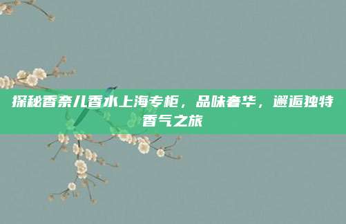 探秘香奈儿香水上海专柜，品味奢华，邂逅独特香气之旅