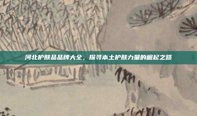河北护肤品品牌大全，探寻本土护肤力量的崛起之路
