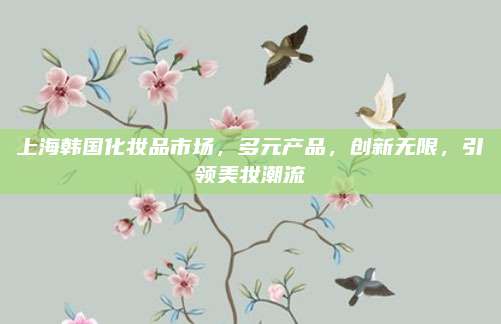 上海韩国化妆品市场，多元产品，创新无限，引领美妆潮流