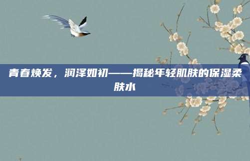 青春焕发，润泽如初——揭秘年轻肌肤的保湿柔肤水