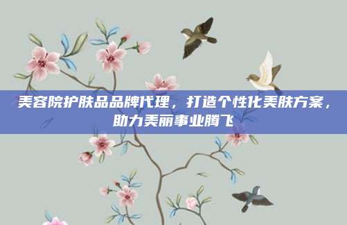 美容院护肤品品牌代理，打造个性化美肤方案，助力美丽事业腾飞