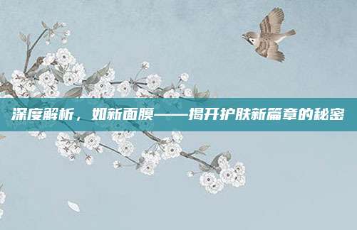 深度解析，如新面膜——揭开护肤新篇章的秘密