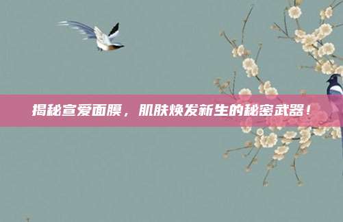 揭秘宣爱面膜，肌肤焕发新生的秘密武器！