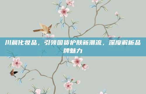 川晨化妆品,引领国货护肤新潮流,深度解析品牌魅力