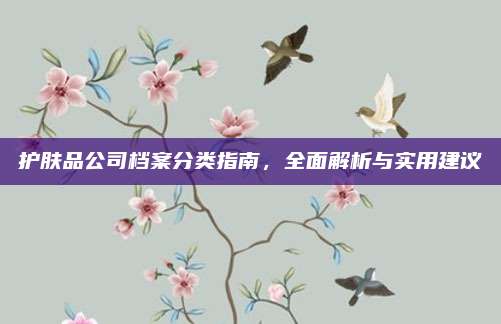 护肤品公司档案分类指南，全面解析与实用建议