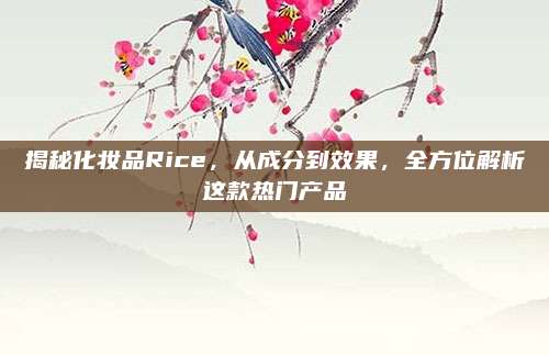 揭秘化妆品Rice，从成分到效果，全方位解析这款热门产品