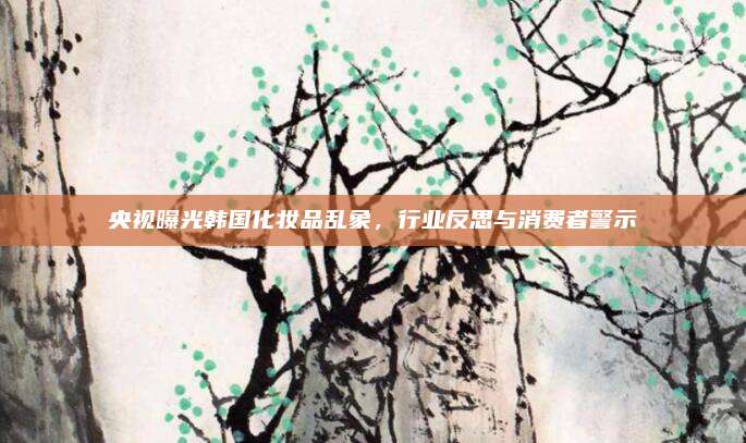 央视曝光韩国化妆品乱象，行业反思与消费者警示