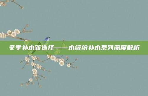 冬季补水新选择——水缤纷补水系列深度解析