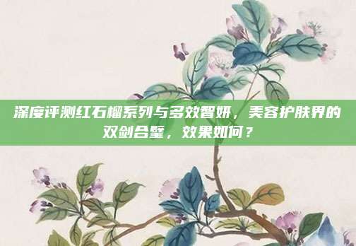 深度评测红石榴系列与多效智妍,美容护肤界的双剑合璧,效果如何?