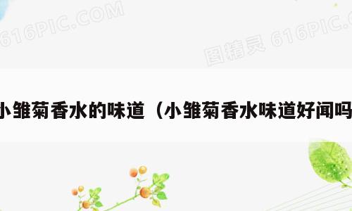 小雏菊香水的味道（小雏菊香水味道好闻吗）