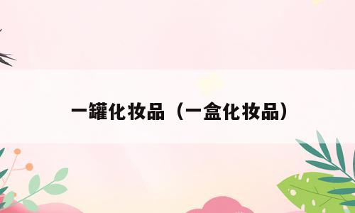 一罐化妆品（一盒化妆品）