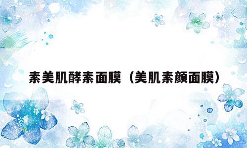 素美肌酵素面膜（美肌素颜面膜）