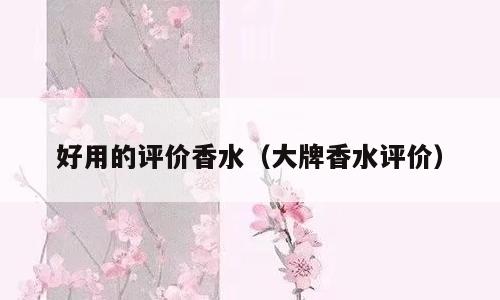 好用的评价香水（大牌香水评价）